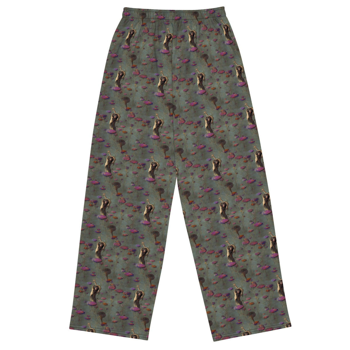 Wide-Leg Pants - Ethereal Bloom
