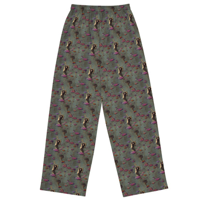 Wide-Leg Pants - Ethereal Bloom