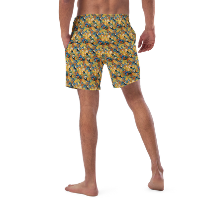 Swim Trunks - Whimsical Feline Dance