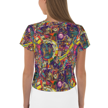 Women's Crop Tee - Cosmic Collage