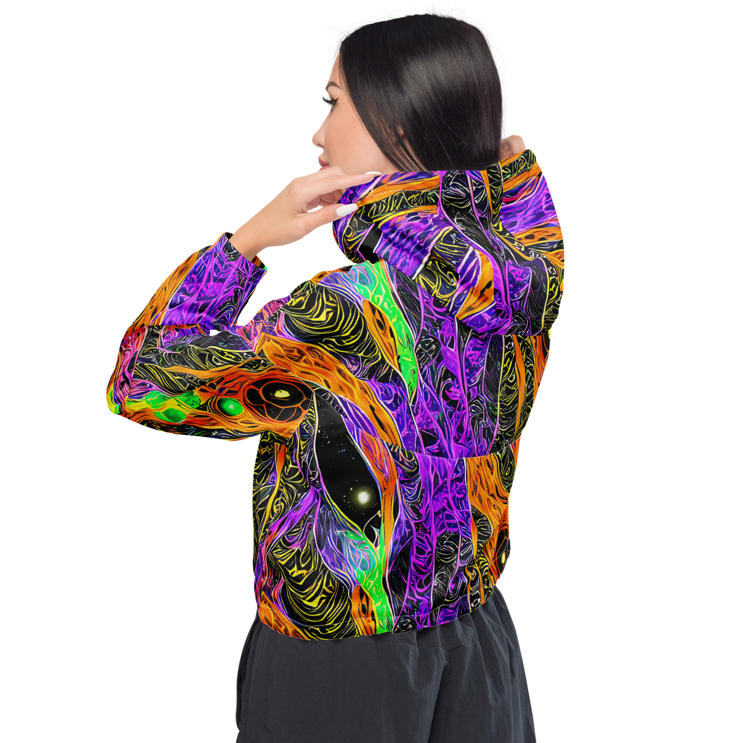 Women's Cropped Windbreaker - Cooper's Vision