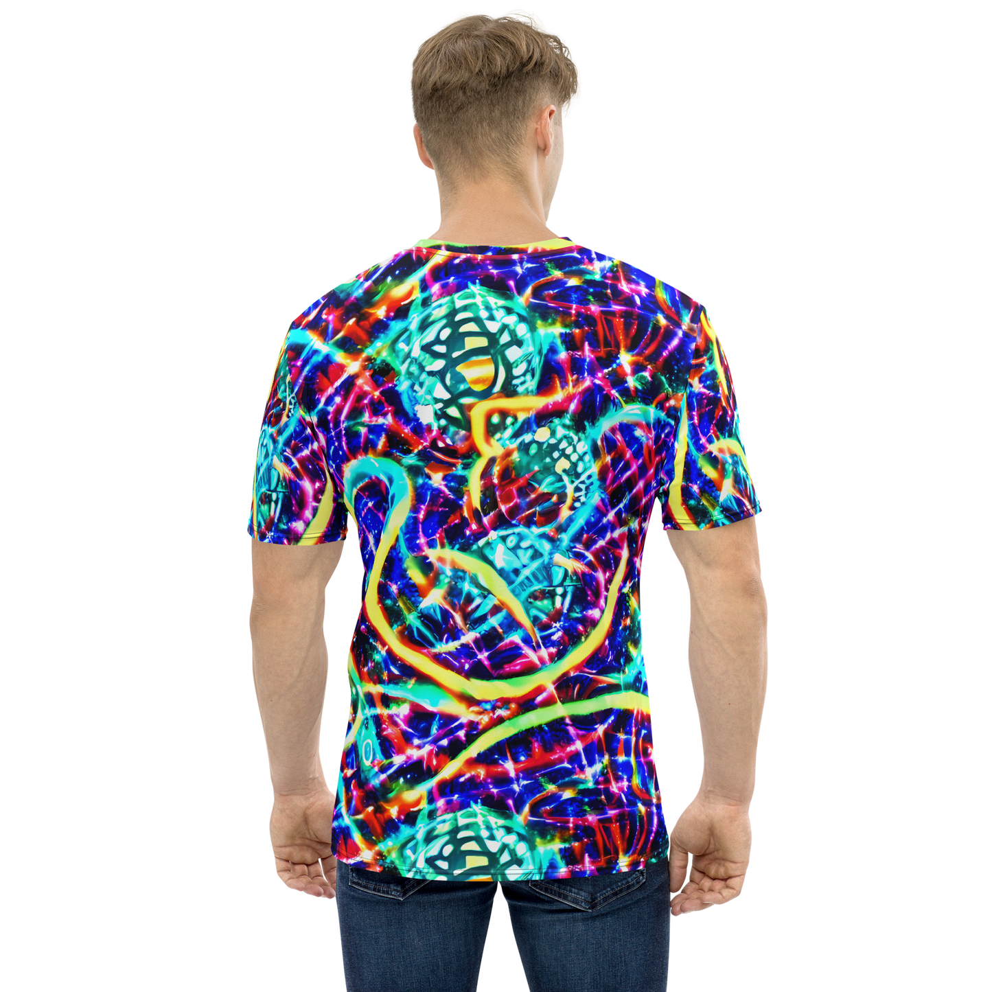 Men's Crew Neck T-Shirt - Fynesian Galaxy