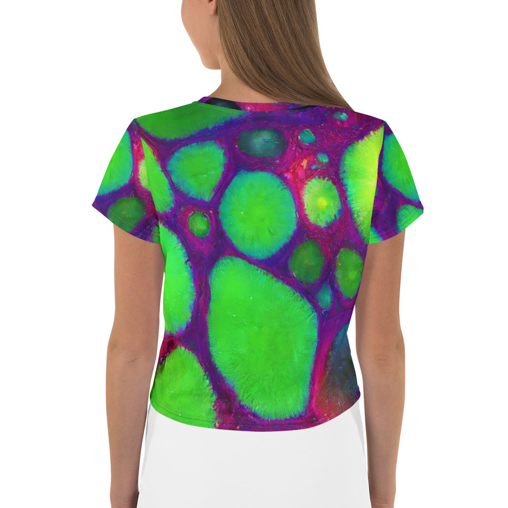 Women's Crop Tee - Acid Raindrops