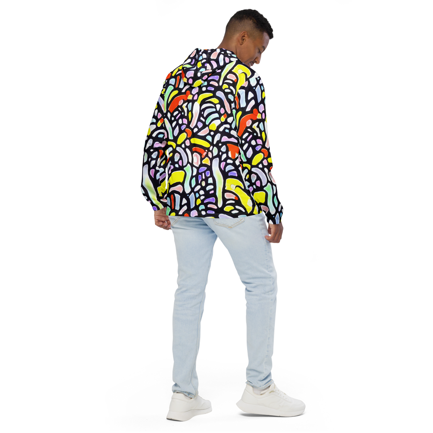 Men's Windbreaker - Cubist Carousel