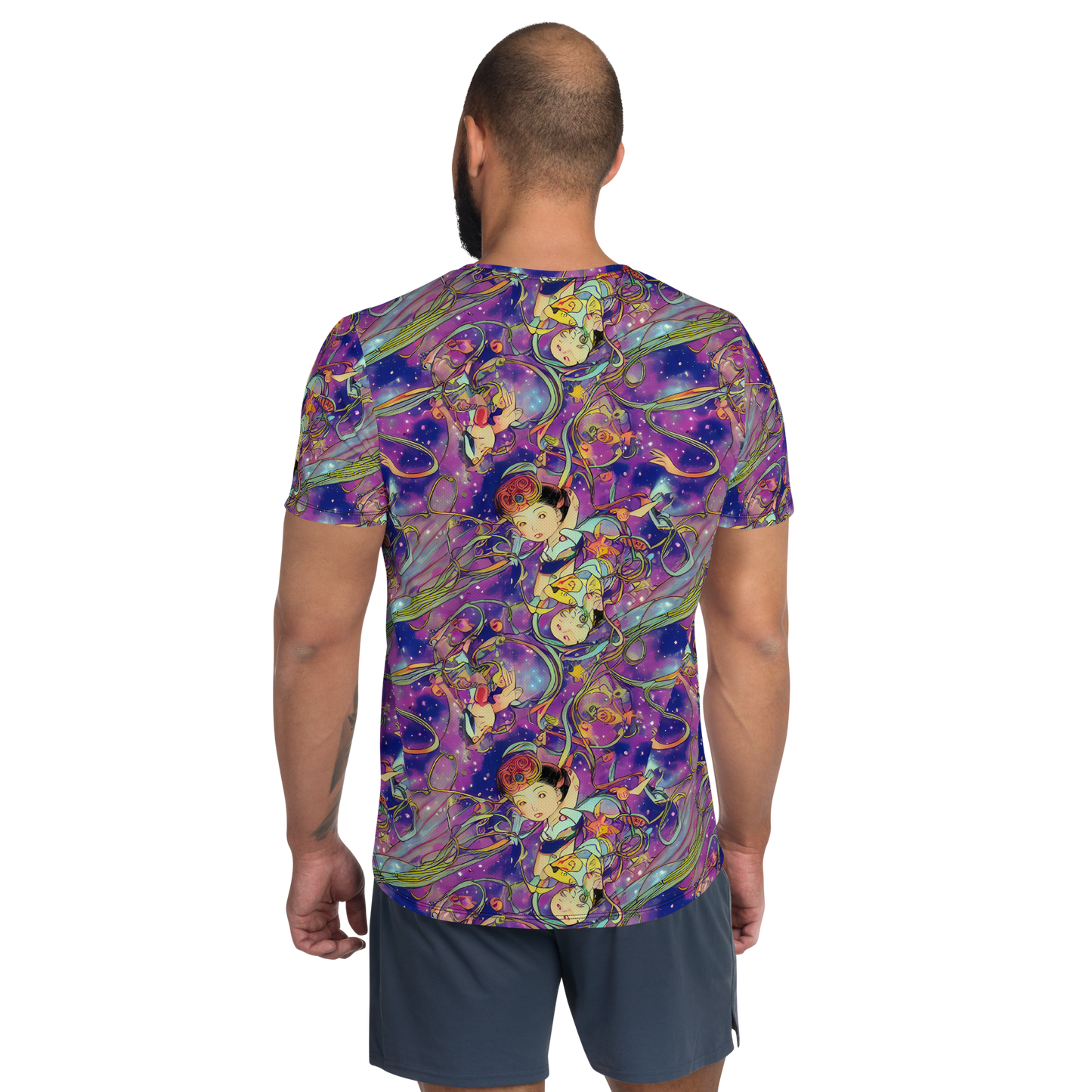 Men's Athletic T-Shirt - Spiral of Stardust