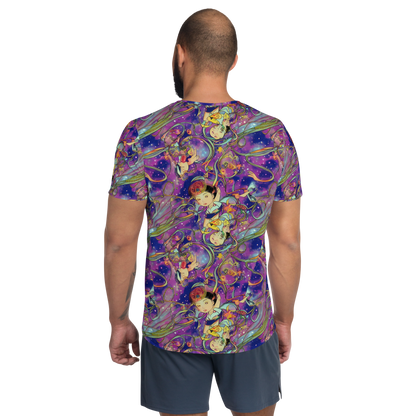 Men's Athletic T-Shirt - Spiral of Stardust