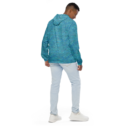 Men's Windbreaker - Aqua Drift