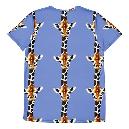 Men's Athletic T-Shirt - Giraffe Glow