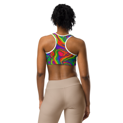 Sports Bra - Psychedelic Waves