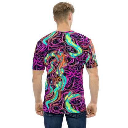 Men's Crew Neck T-Shirt - Neon Drizzle