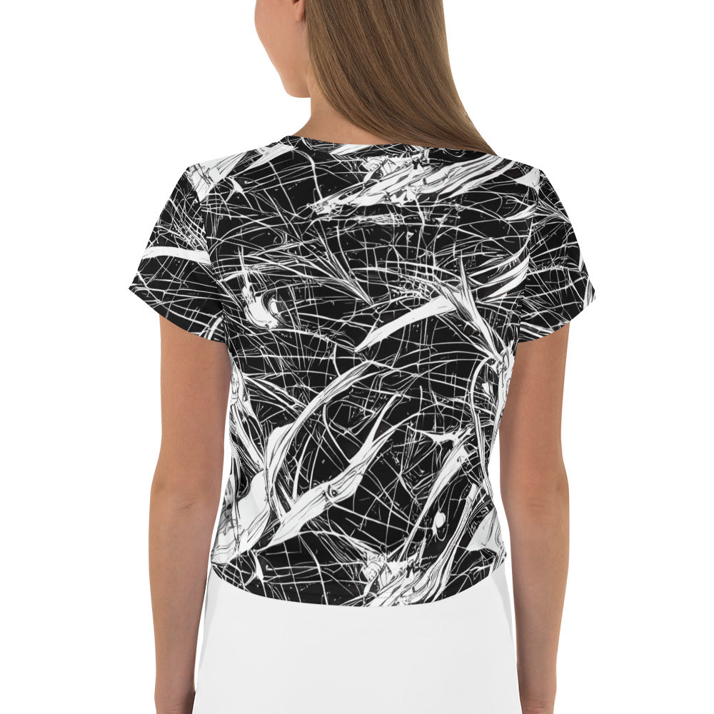 Women's Crop Tee - Stormy Serenity