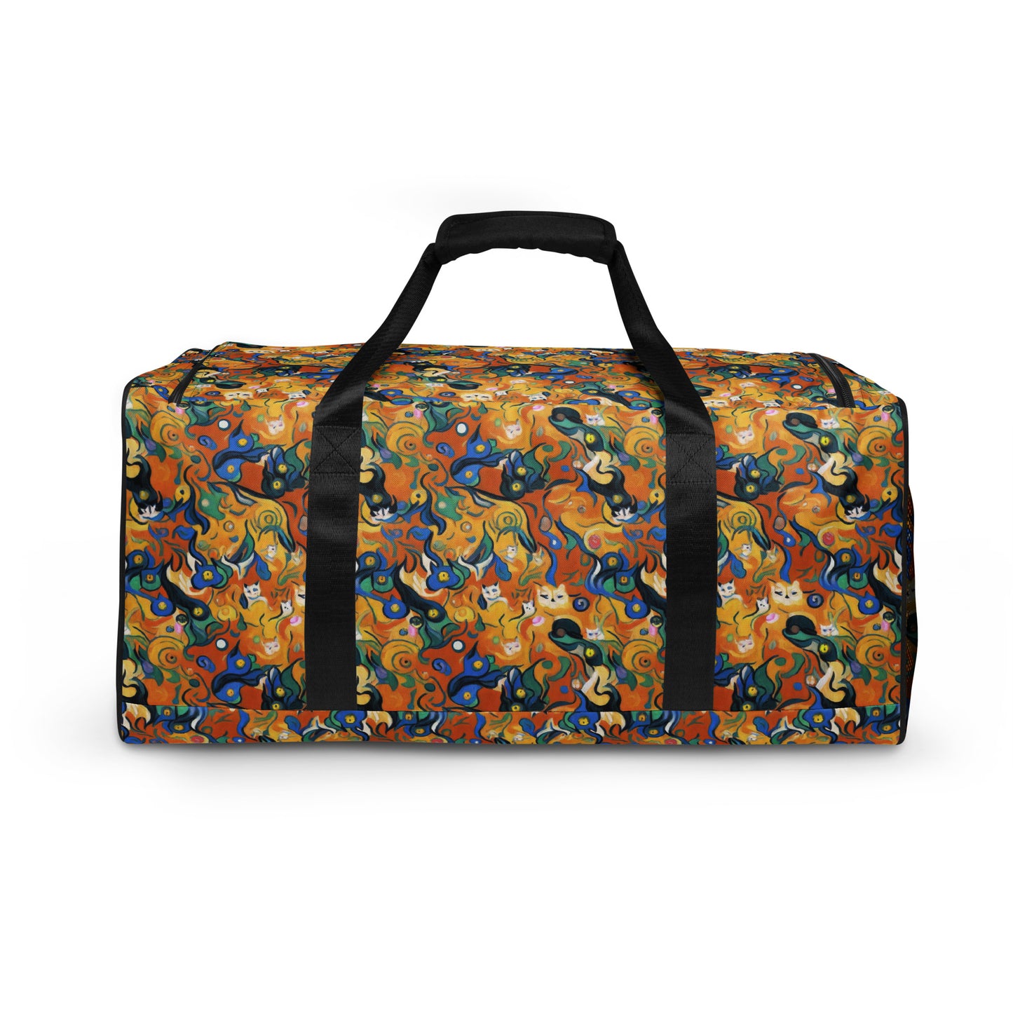 Duffle Bag - Whimsical Feline Dance