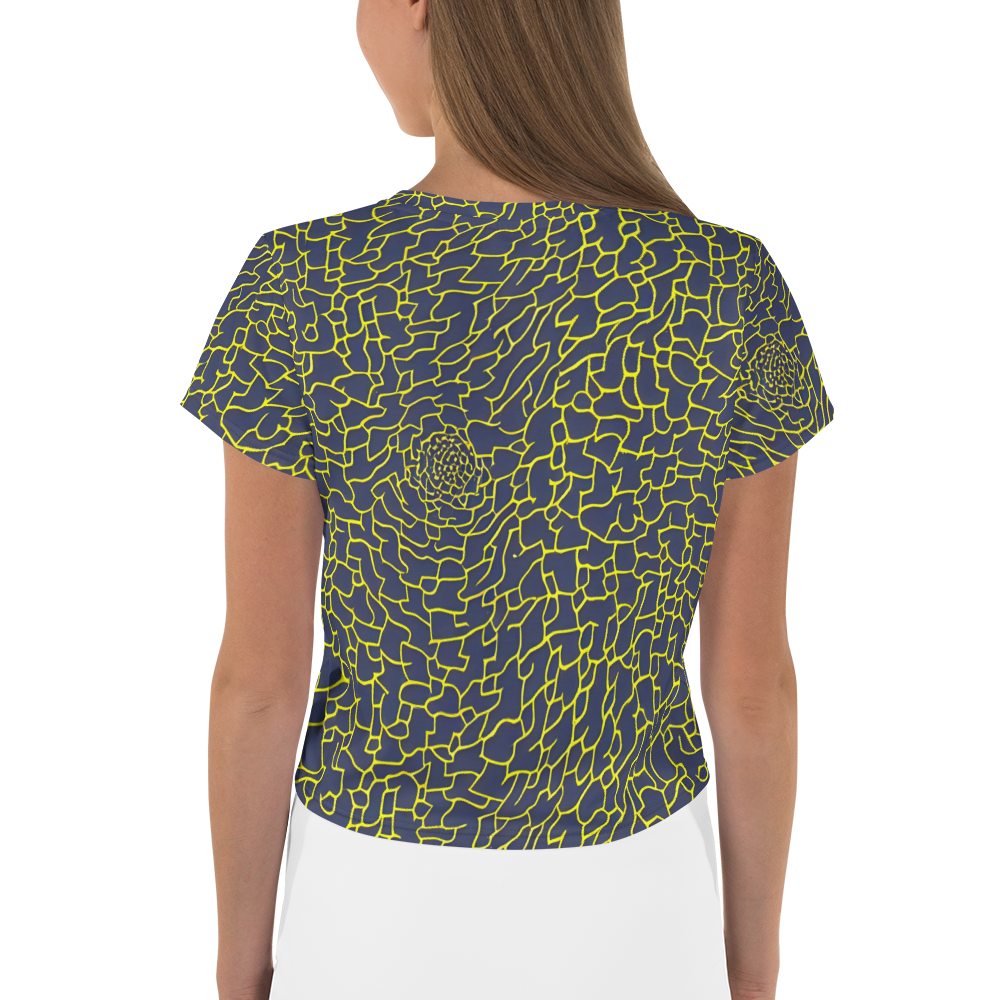 Women's Crop Tee - Nightshade Maze