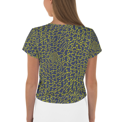 Women's Crop Tee - Nightshade Maze