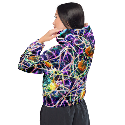 Women's Cropped Windbreaker - Wölfli Web