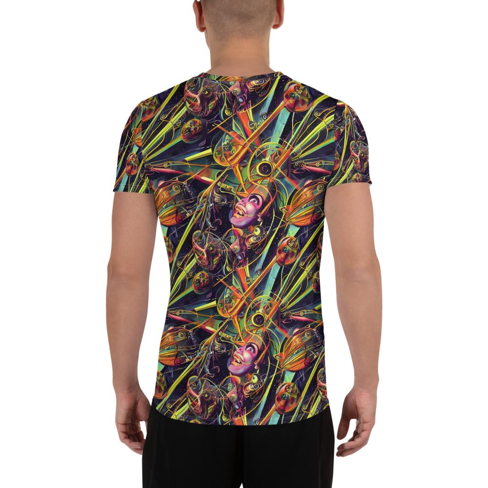 Men's Athletic T-Shirt - Psychedelic Deep Space