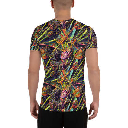 Men's Athletic T-Shirt - Psychedelic Deep Space
