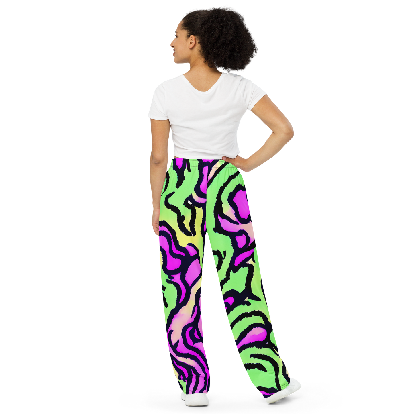 Wide-Leg Pants - Mintchine Maze