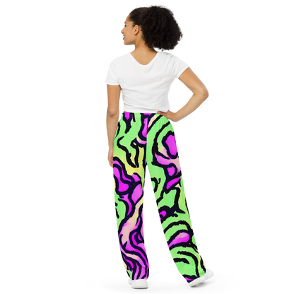 Wide-Leg Pants - Mintchine Maze