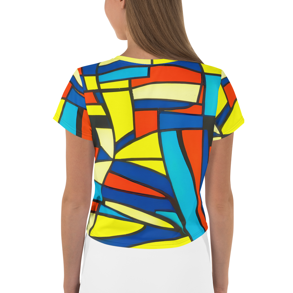 Women's Crop Tee - Neon Fractals