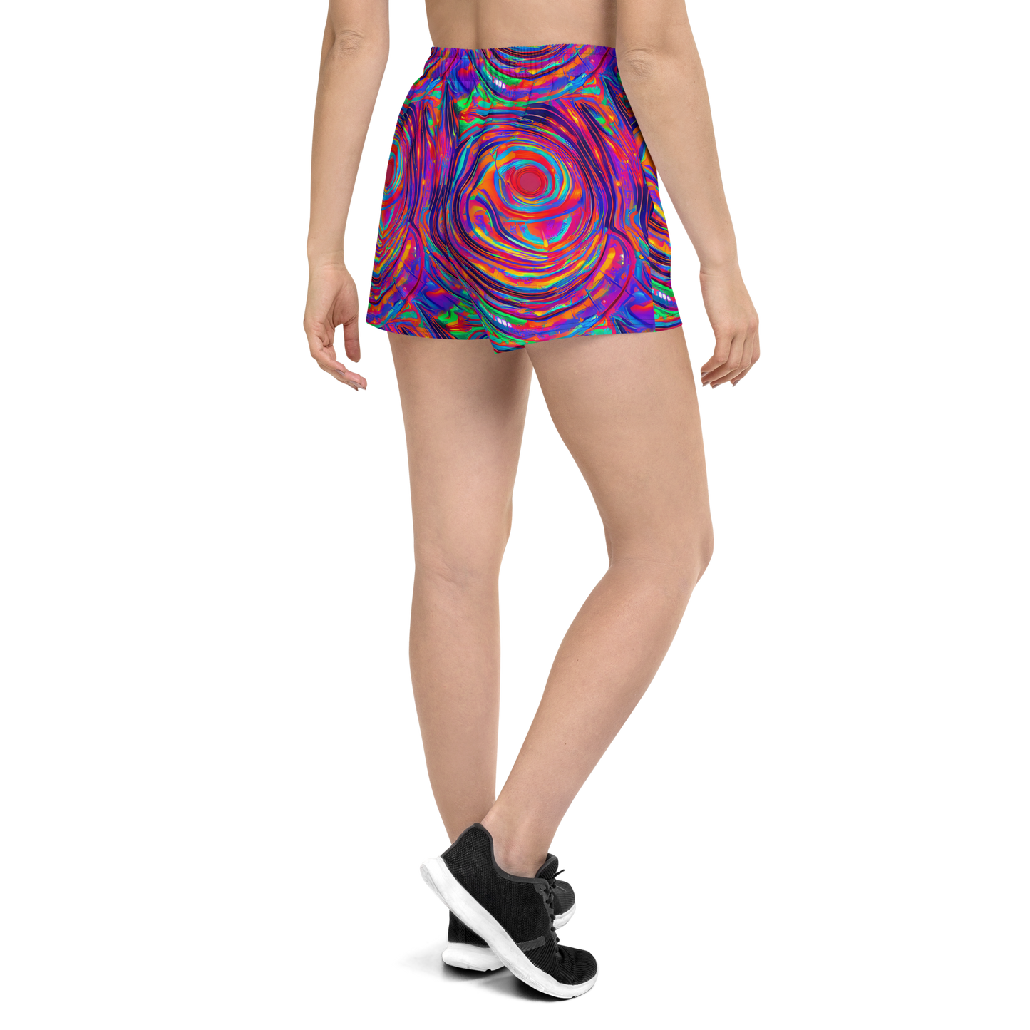 Women’s Athletic Shorts - Quantum Spiral