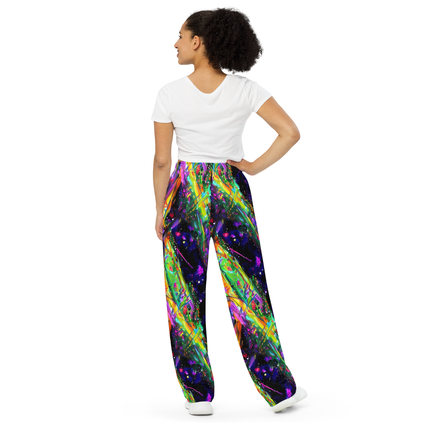 Wide-Leg Pants - Galactic Flamenco