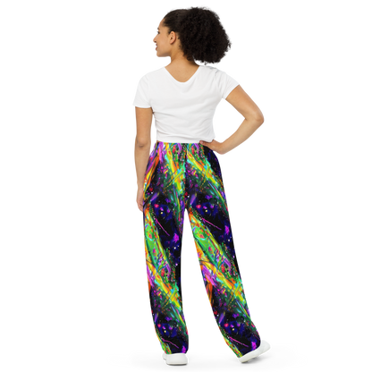 Wide-Leg Pants - Galactic Flamenco