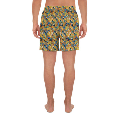 Men's Athletic Shorts - Whimsical Feline Dance