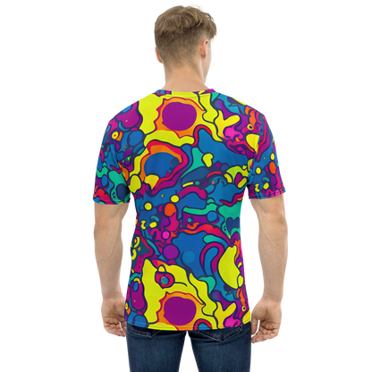 Men's Crew Neck T-Shirt - Colorful Chaos