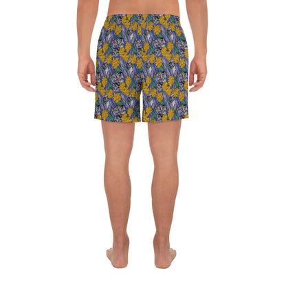 Men's Athletic Shorts - Feline Flora