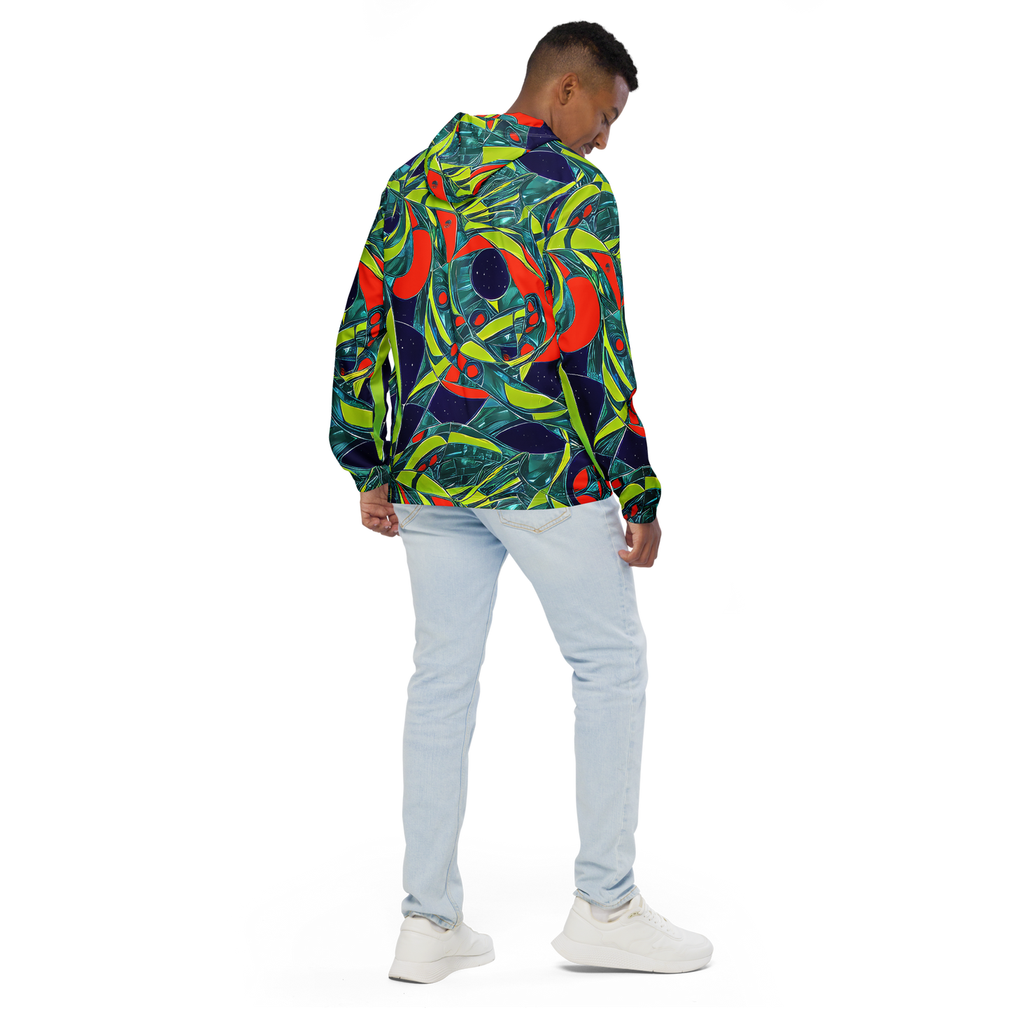 Men's Windbreaker - Harmonic Mirage