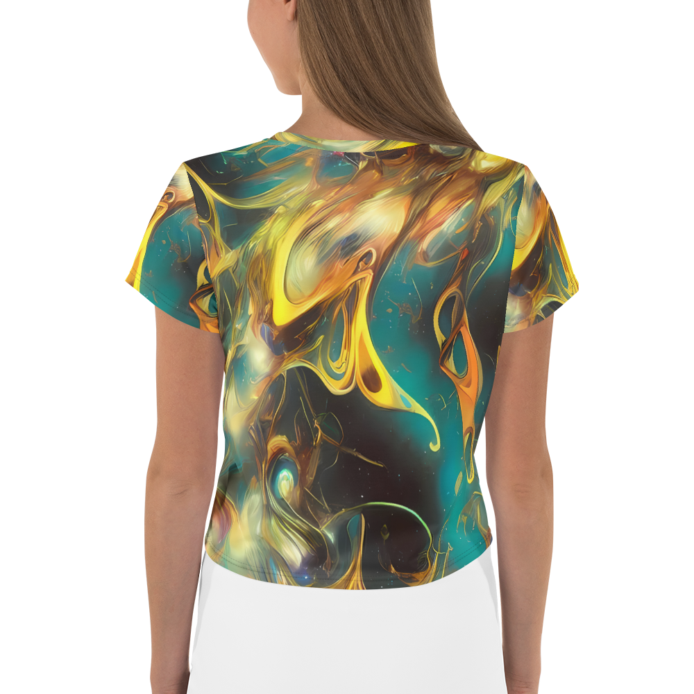 Women's Crop Tee - Elegant Whirl