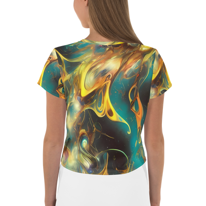 Women's Crop Tee - Elegant Whirl