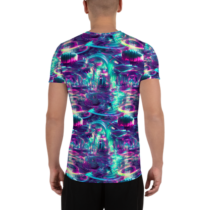 Men's Athletic T-Shirt - Synthwave Surge