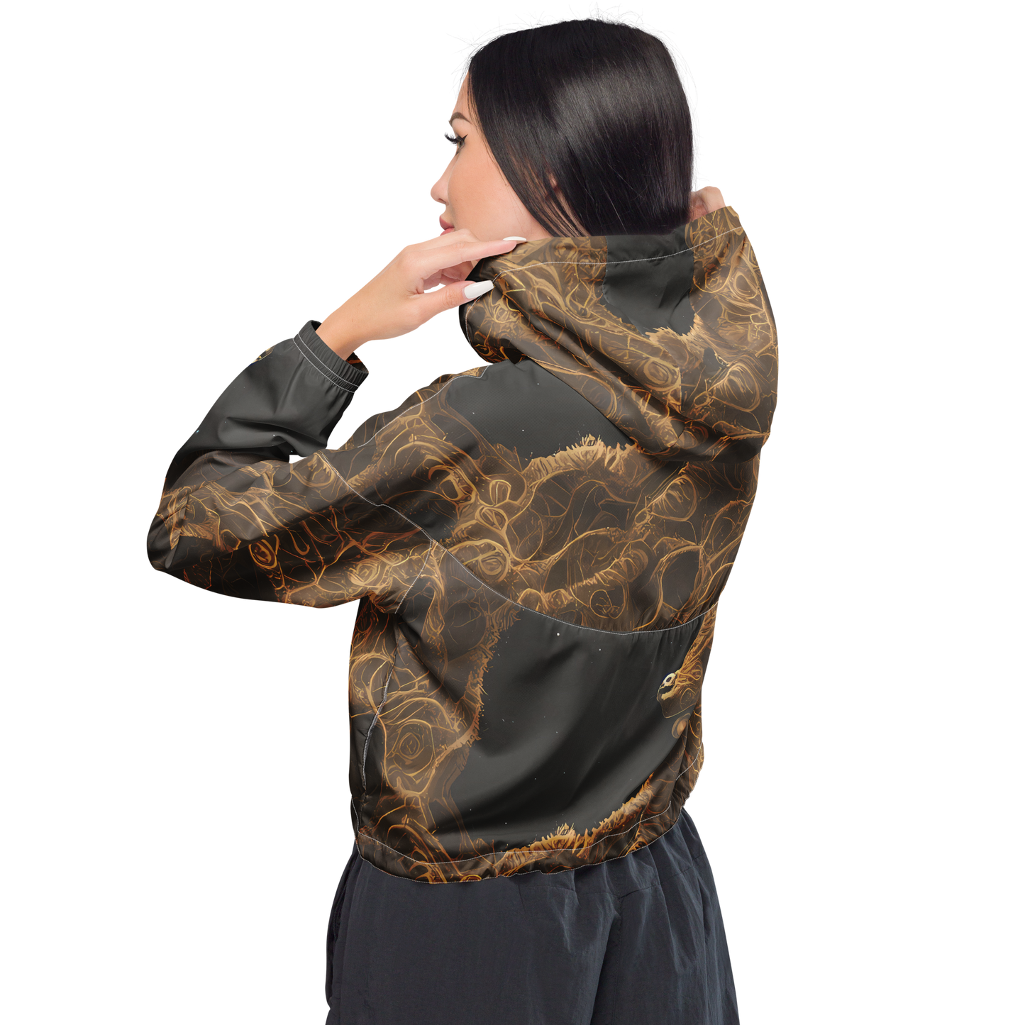 Women's Cropped Windbreaker - Kunkle's Knot