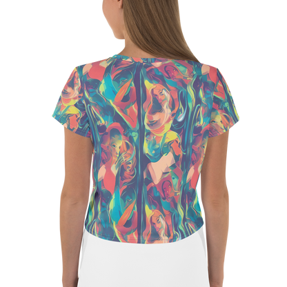 Women's Crop Tee - Neon Aurora