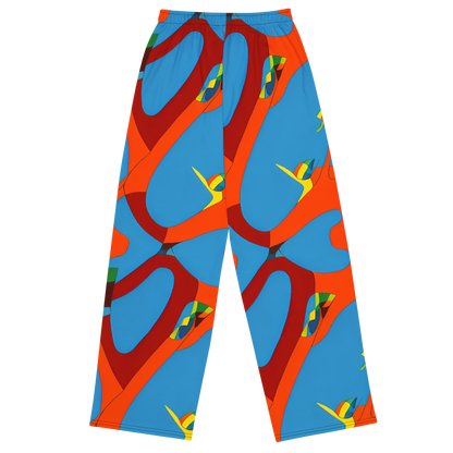 Wide-Leg Pants - Fire Ocean Fusion