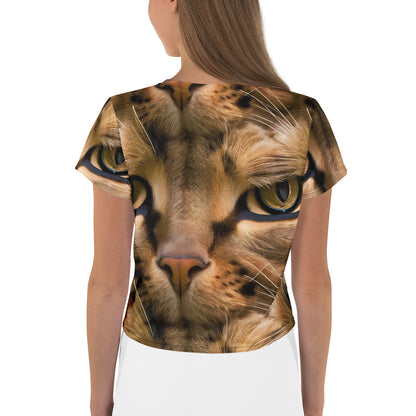 Crop Tee - Feline Whisper
