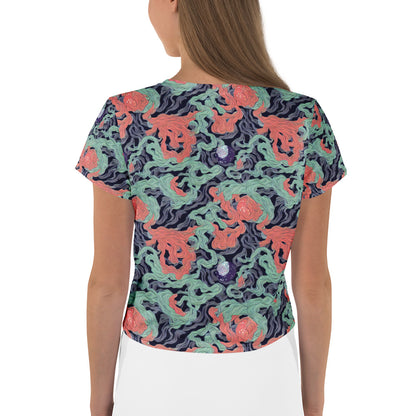 Crop Tee - Cosmic Coral