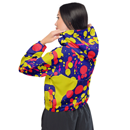 Women's Cropped Windbreaker - Void Visions