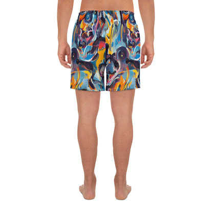 Men's Athletic Shorts - Vivid Whirl