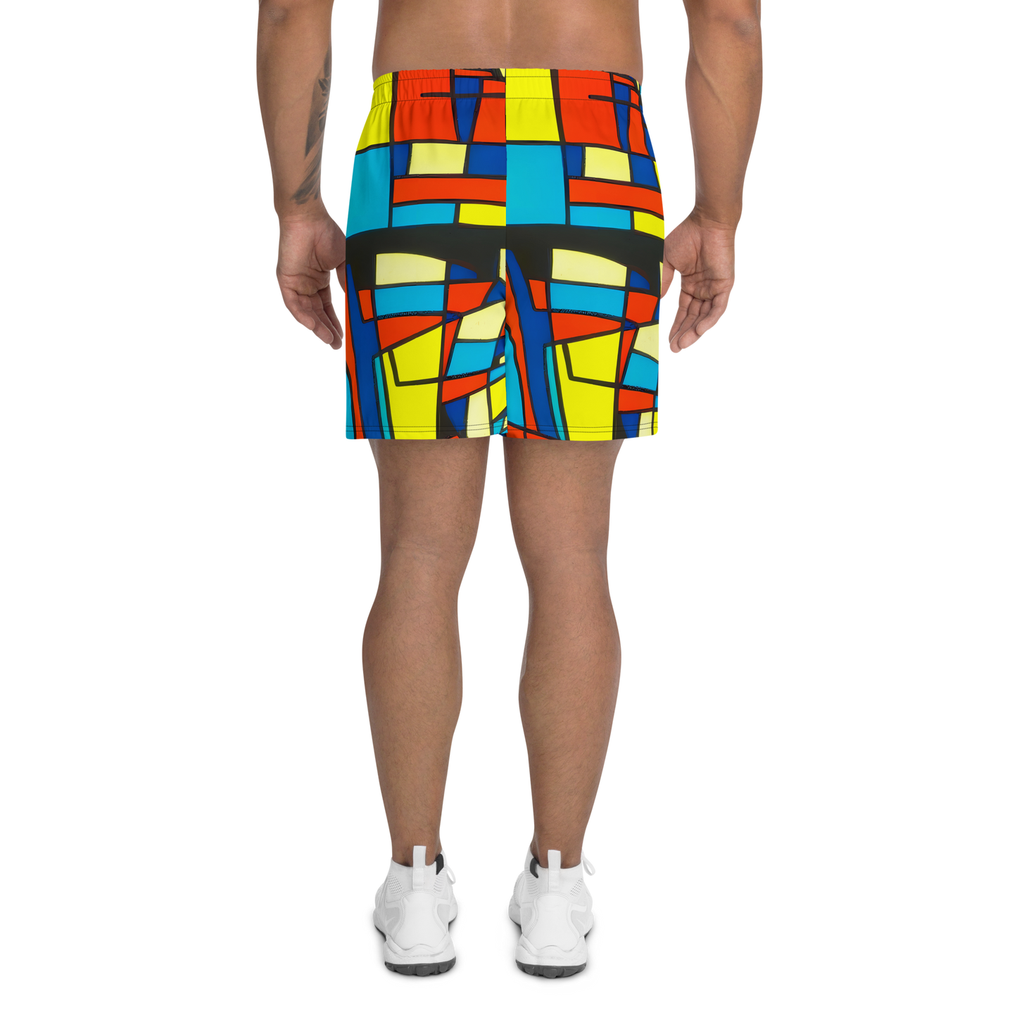 Men's Athletic Shorts - Neon Fractals