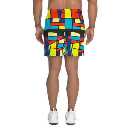Men's Athletic Shorts - Neon Fractals