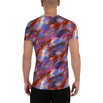 Men's Athletic T-Shirt - Celestial Brushstroke