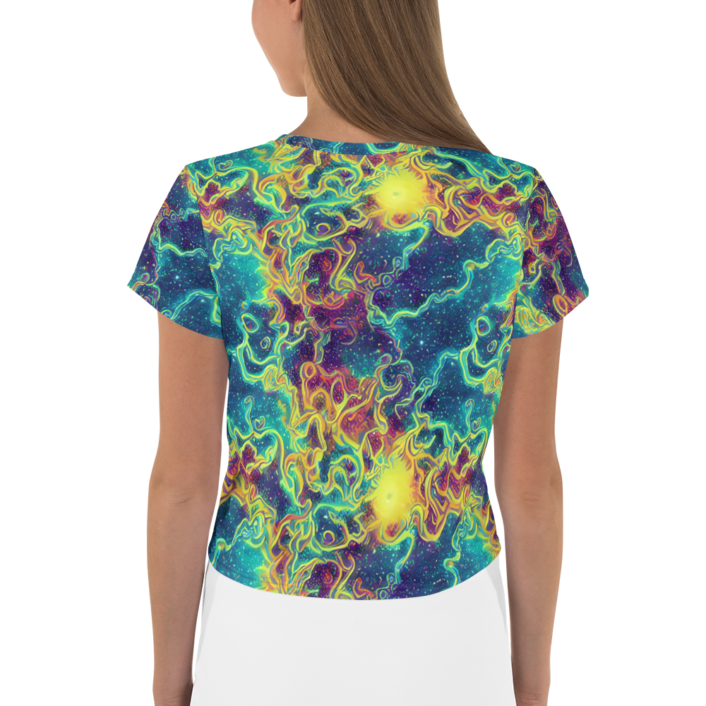 Women's Crop Tee - Echoed Pulses