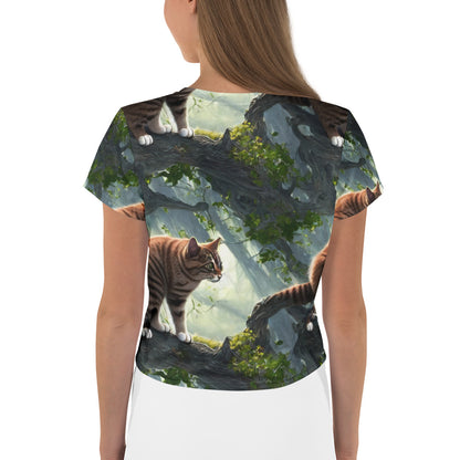 Crop Tee - Whiskered Enigma