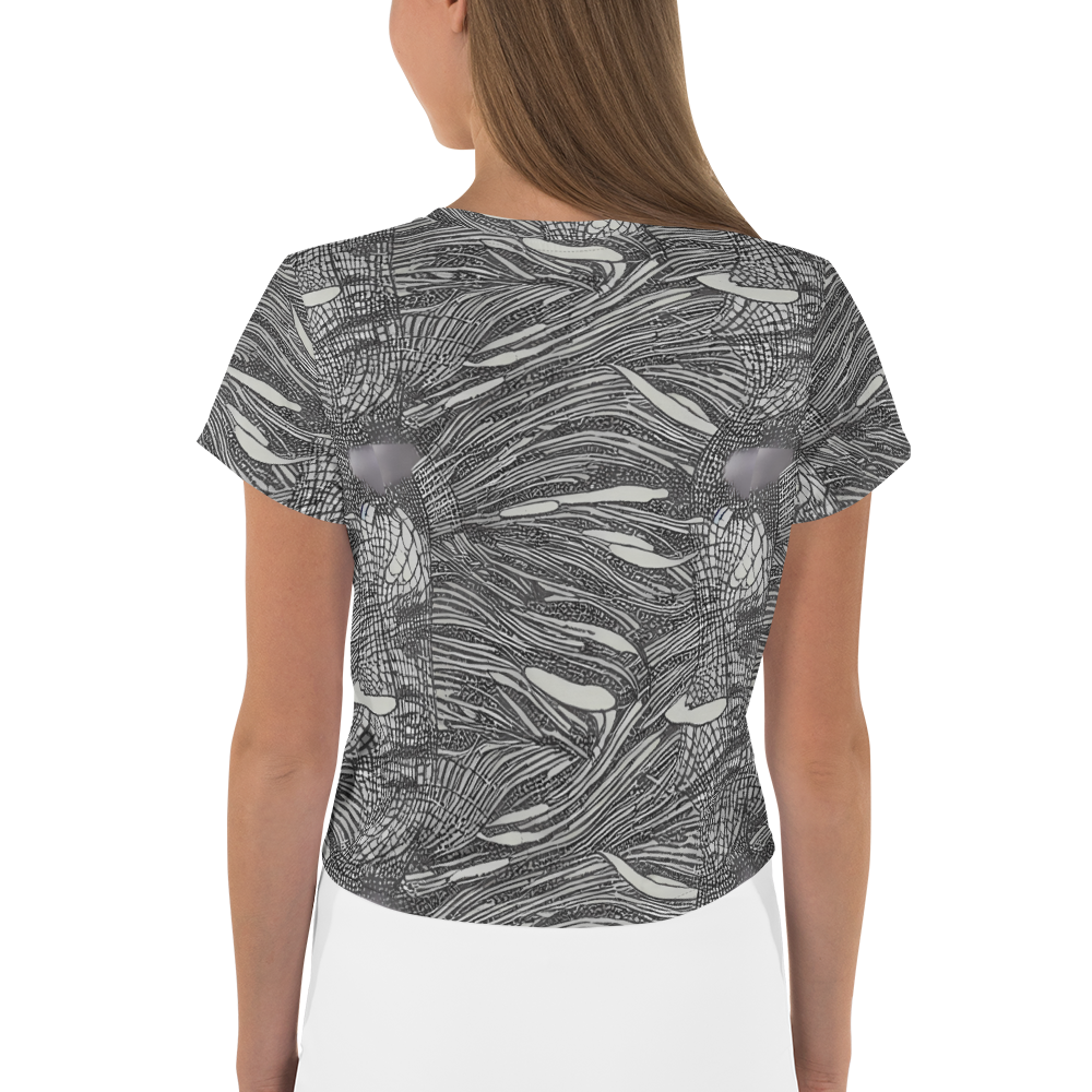 Women's Crop Tee - Sable Currents