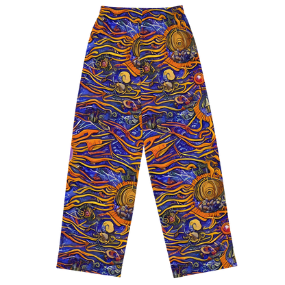 Wide-Leg Pants - Mantegna Swirl