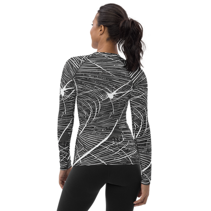 Women's Rash Guard - Silver Echo