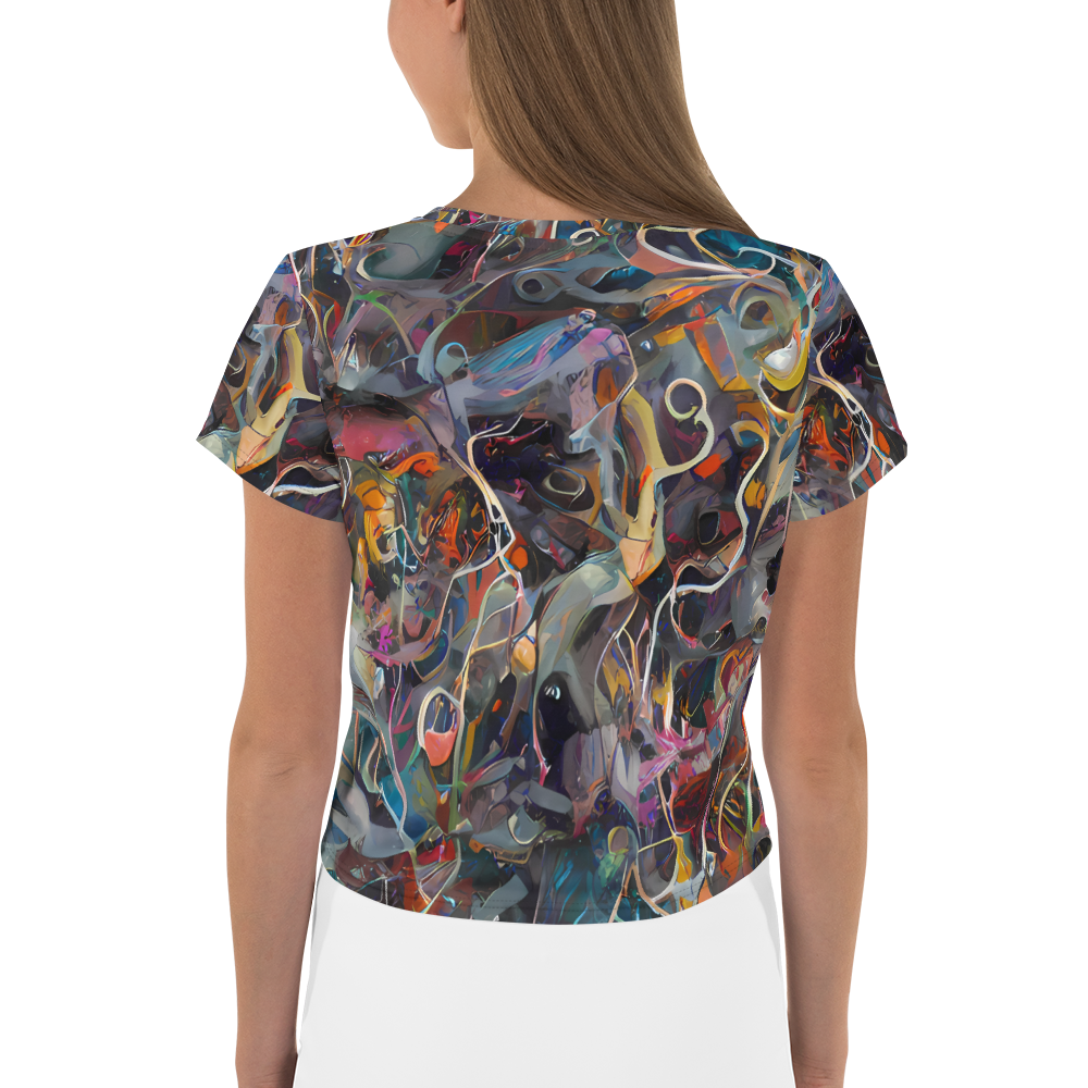 Women's Crop Tee - Chromatic Entanglement